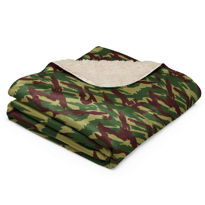 Russian Podlesok Woodland CAMO Sherpa blanket - Blankets