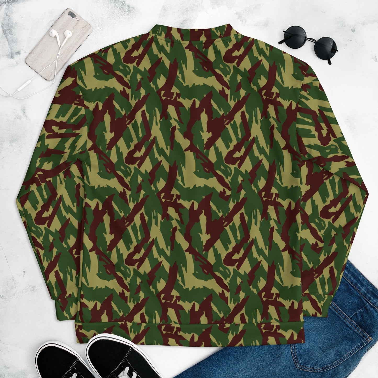 Russian Podlesok Woodland CAMO Unisex Bomber Jacket - Jackets