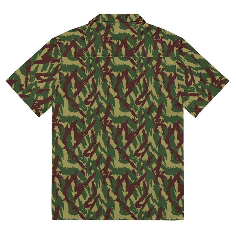 Podlesok Woodland Russian CAMO Unisex Short-Sleeve Button Shirt - Button-Up