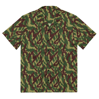 Russian Podlesok Woodland CAMO Unisex Short-Sleeve Button Shirt - 2XS