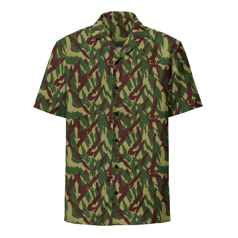 Podlesok Woodland Russian CAMO Unisex Short-Sleeve Button Shirt - Button-Up