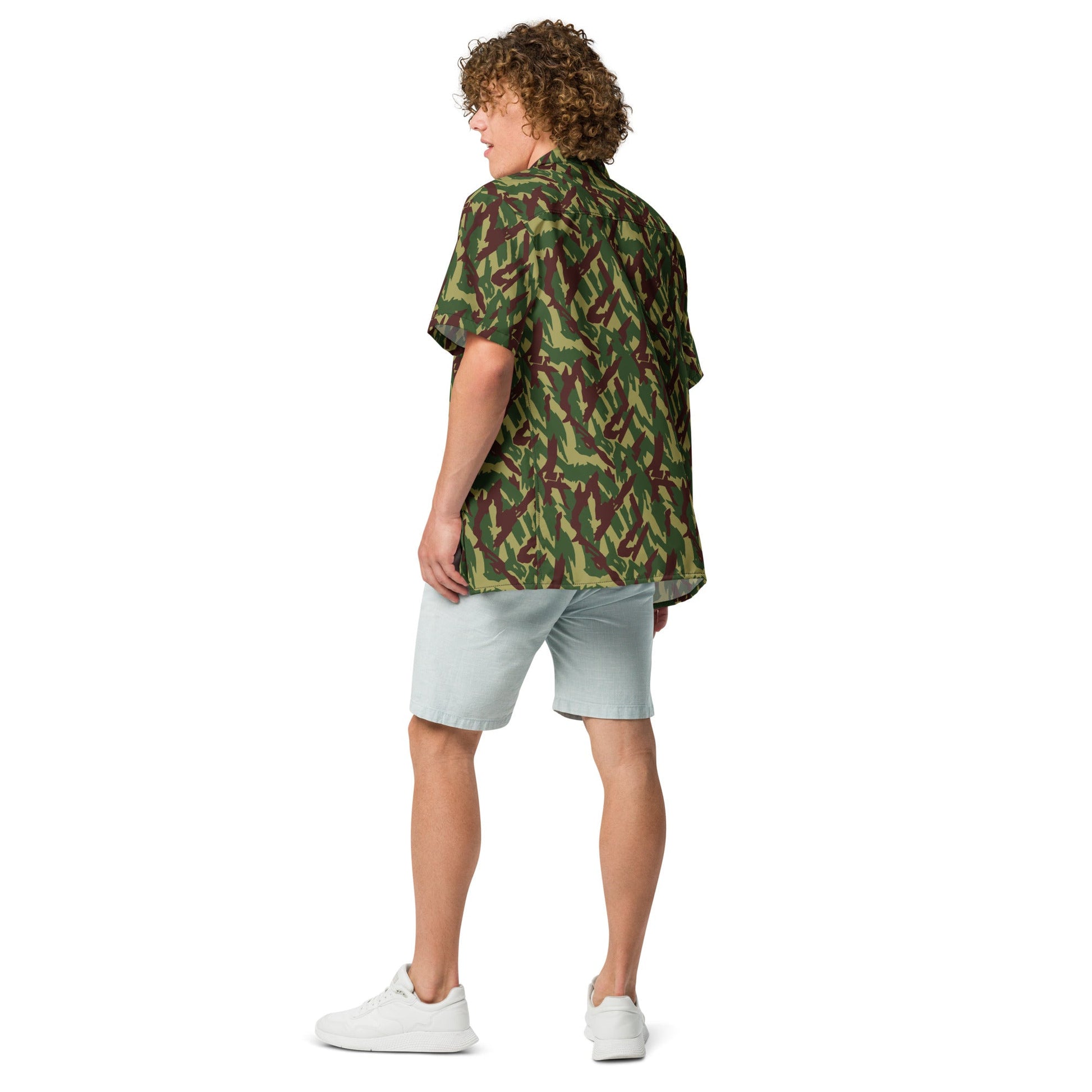 Russian Podlesok Woodland CAMO Unisex Short-Sleeve Button Shirt