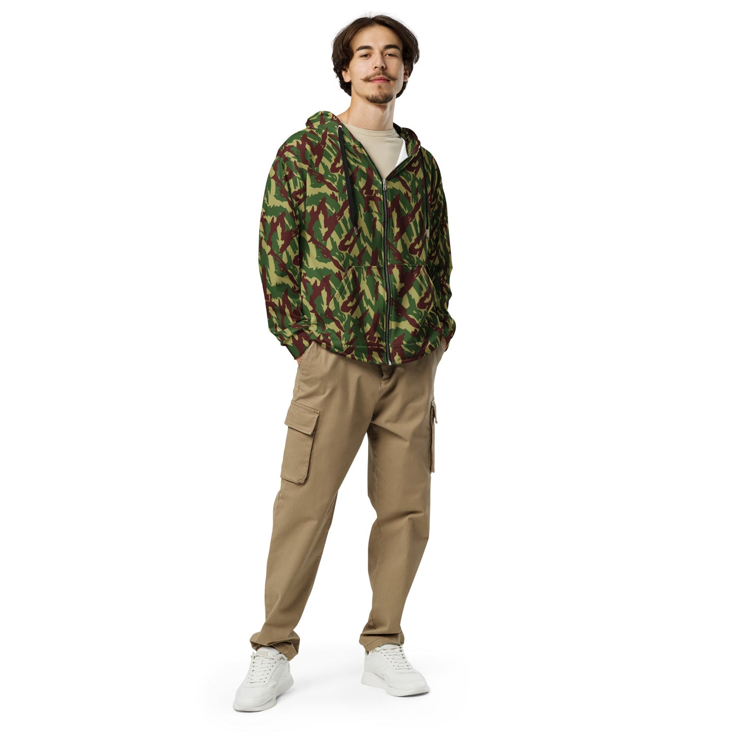 Russian Podlesok Woodland CAMO Unisex zip hoodie - Zip Hoodies