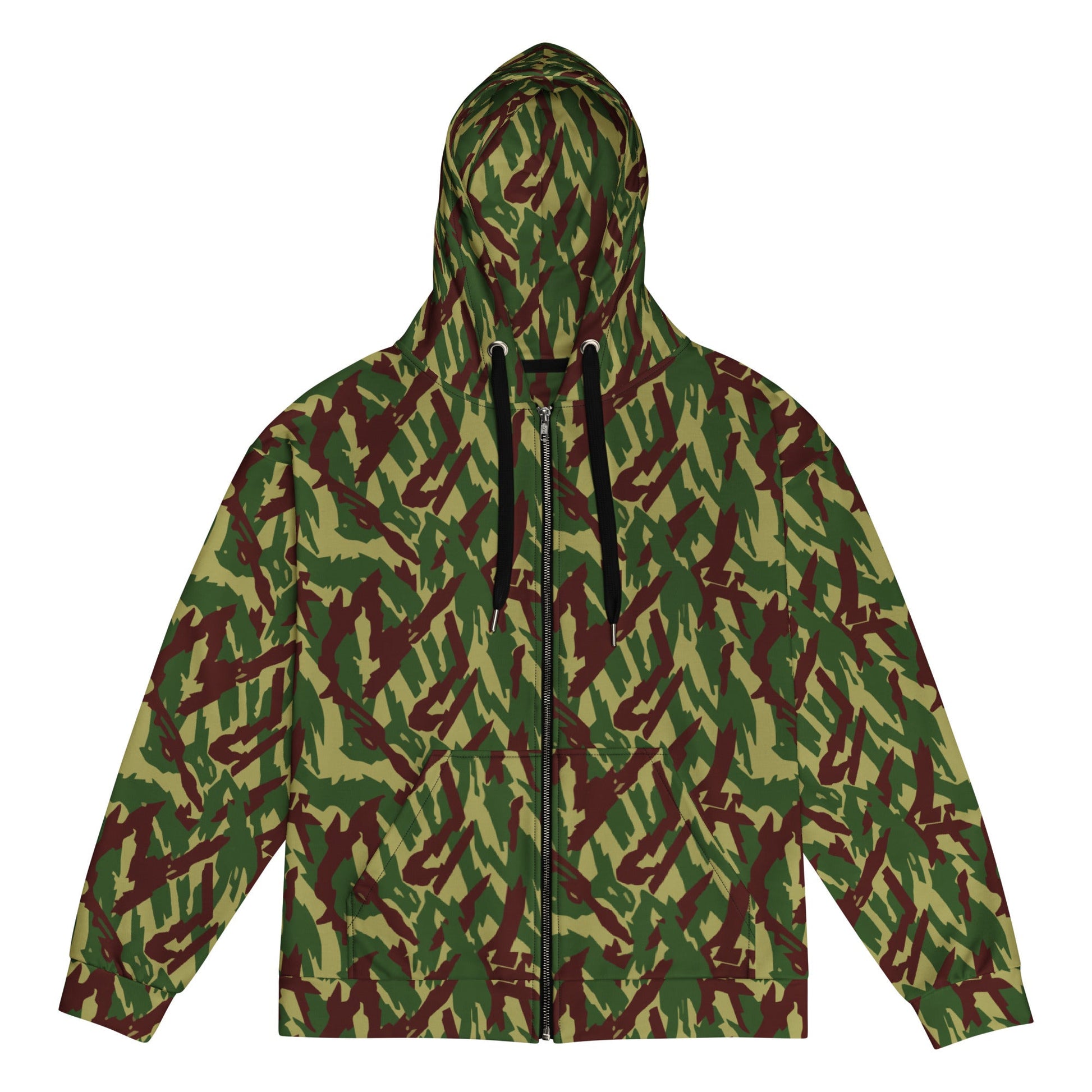 Russian Podlesok Woodland CAMO Unisex zip hoodie - 2XS - Zip Hoodies