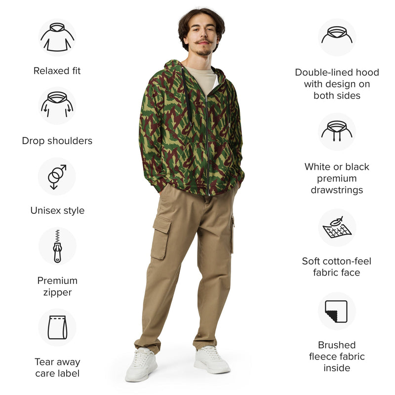 Podlesok Woodland Russian CAMO Unisex Zip Hoodie
