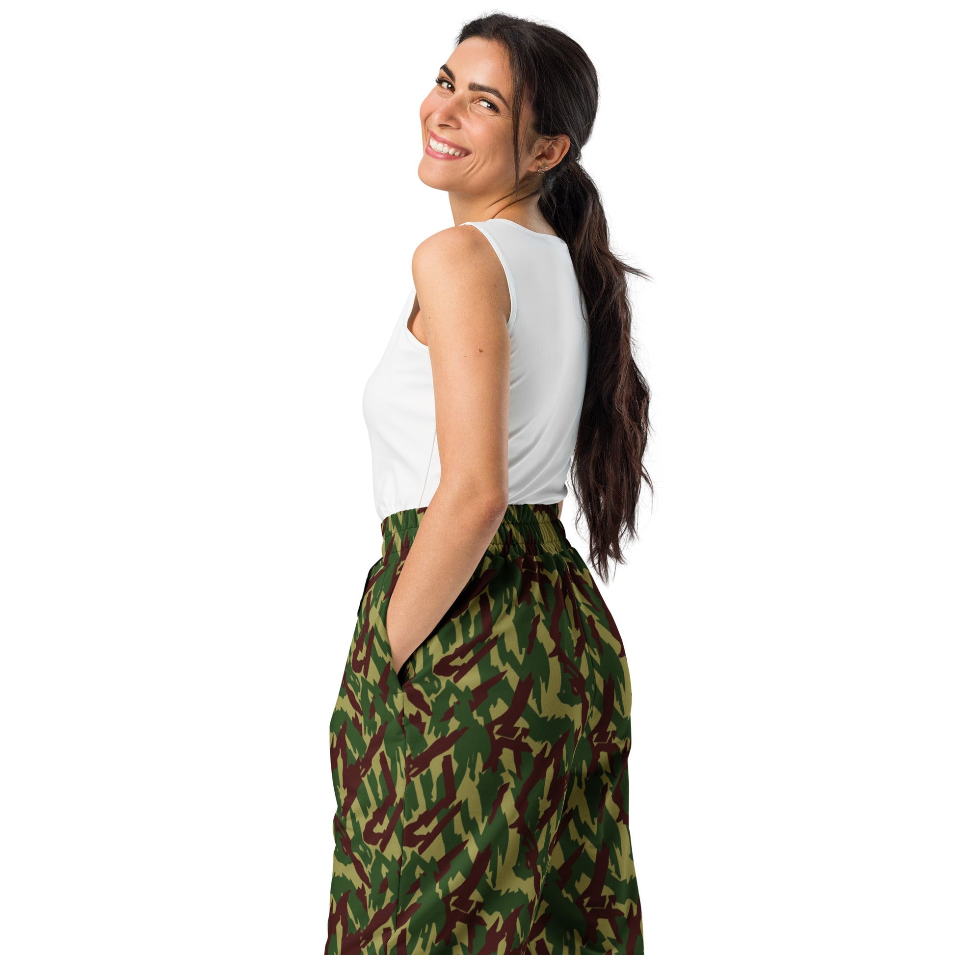 Russian Podlesok Woodland CAMO Wide-leg joggers - Joggers