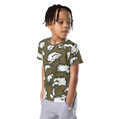 Russian Red Dawn KLMK Movie Brown CAMO Kids crew neck t-shirt - Crew Neck T-shirt