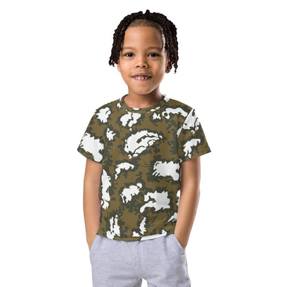 Russian Red Dawn KLMK Movie Brown CAMO Kids crew neck t-shirt - 2T - Crew Neck T-shirt