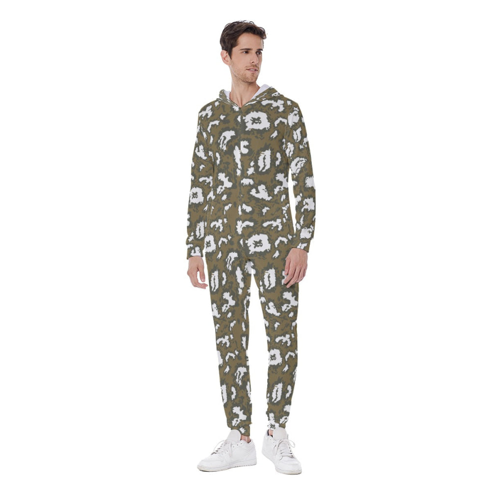 Russian Red Dawn KLMK Movie Brown CAMO Men’s Hooded Jumpsuit - Mens