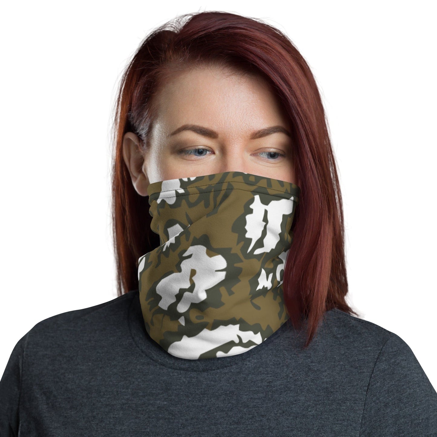 Russian Red Dawn KLMK Movie Brown CAMO Neck Gaiter