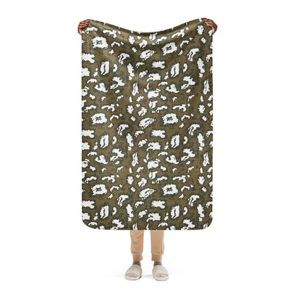 Russian Red Dawn KLMK Movie Brown CAMO Sherpa blanket - 37″×57″ - Blanket