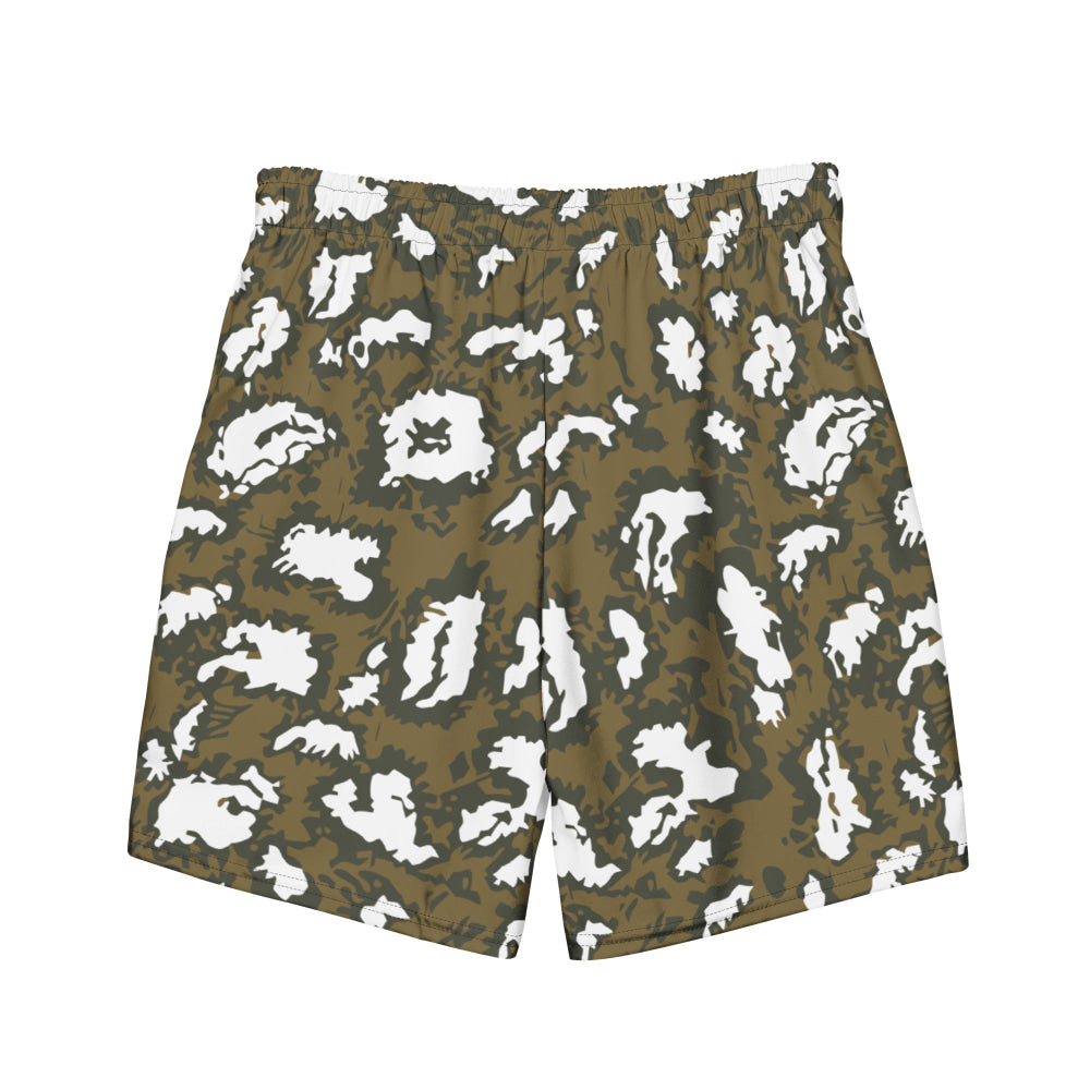 Russian Red Dawn KLMK Movie Brown CAMO swim trunks - Mens Swim Trunks