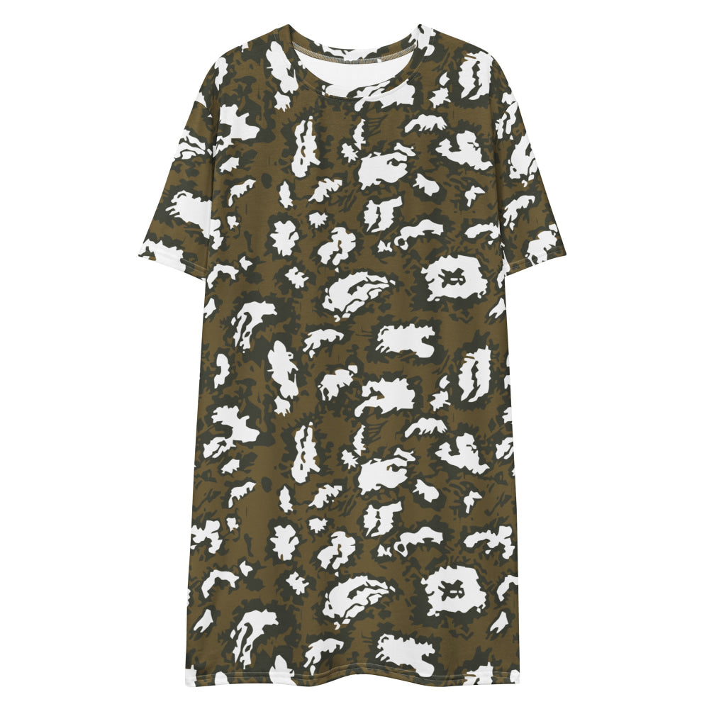 Russian Red Dawn KLMK Movie Brown CAMO T-shirt dress - Womens T-Shirt Dress