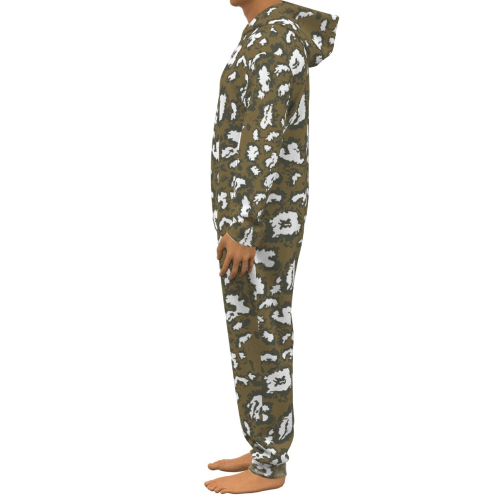 Russian Red Dawn KLMK Movie Brown CAMO Unisex Thermal Hooded Jumpsuit