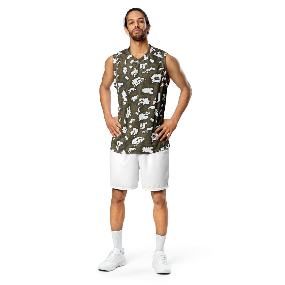 Russian Red Dawn KLMK Brown CAMO unisex basketball jersey