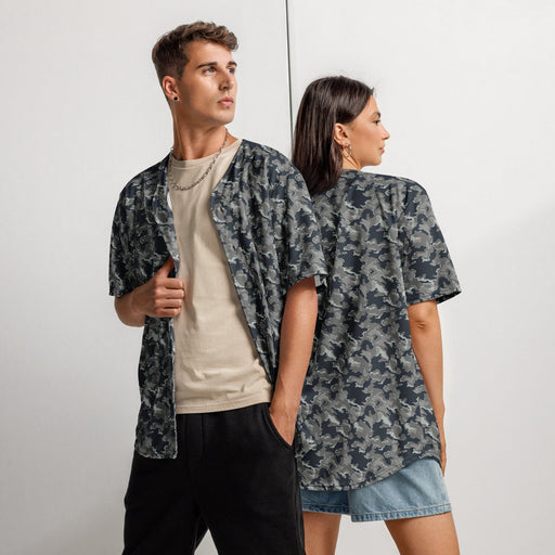 SMK Melted Snow Russian CAMO Unisex Baseball Jersey - 2XS