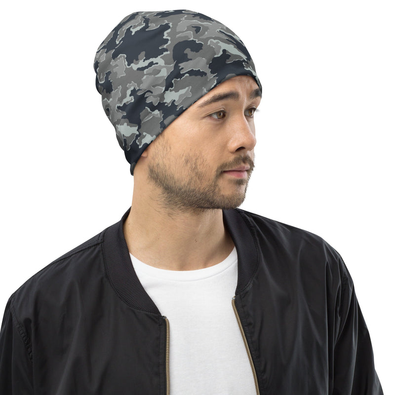 SMK Melted Snow Russian CAMO Beanie - Head