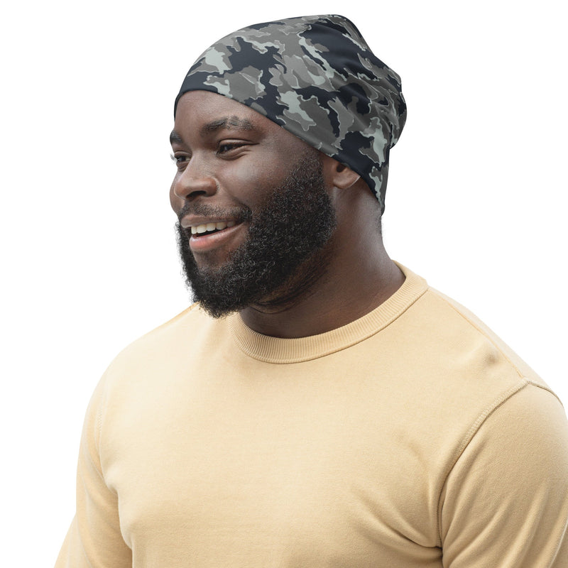 SMK Melted Snow Russian CAMO Beanie - Head
