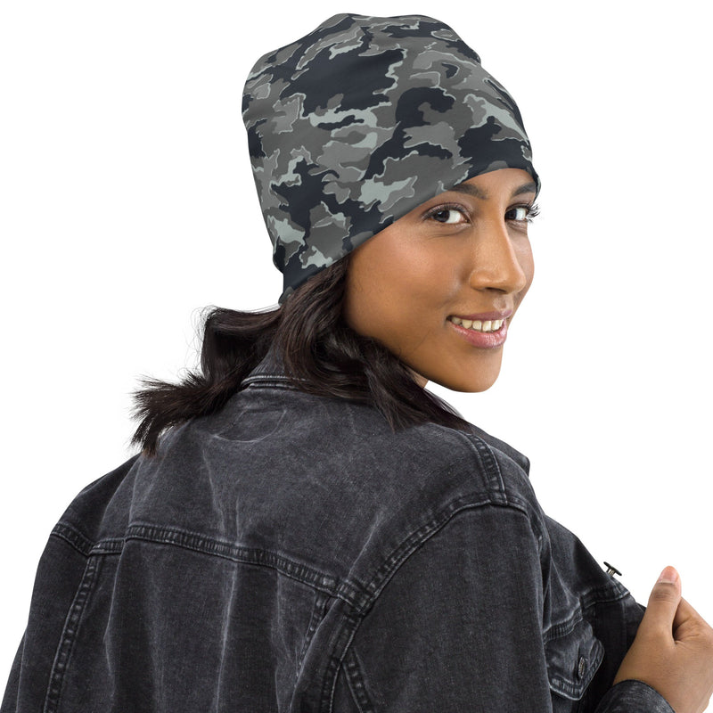 SMK Melted Snow Russian CAMO Beanie - Head