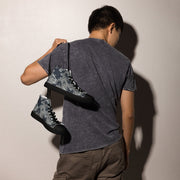 SMK Melted Snow Russian CAMO Mens High-Top Canvas Shoes