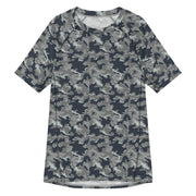 SMK Melted Snow Russian CAMO Mens Short-Sleeve Rash Guard - 2XS - SS