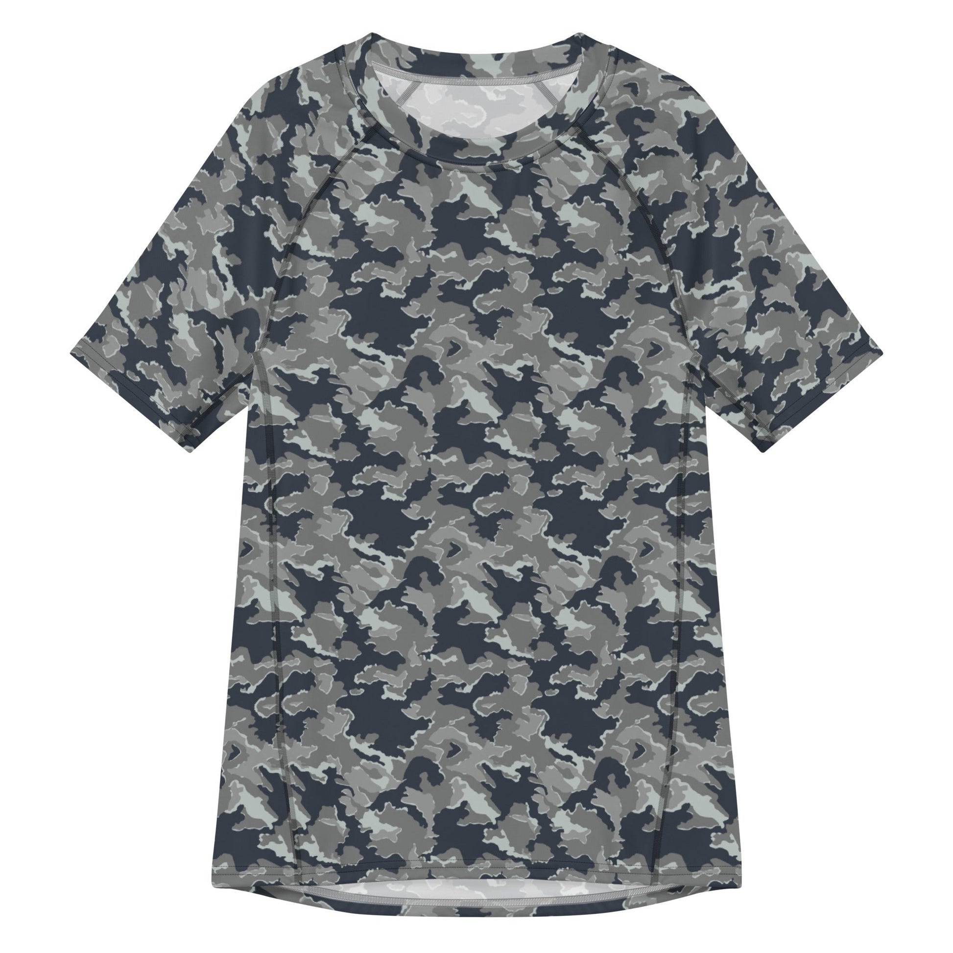 Russian SMK Melted Snow CAMO Mens Short-Sleeve Rash Guard - 2XS - Short-sleeve Guards