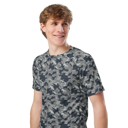 Russian SMK Melted Snow CAMO Mens Short-Sleeve Rash Guard - Short-sleeve Guards