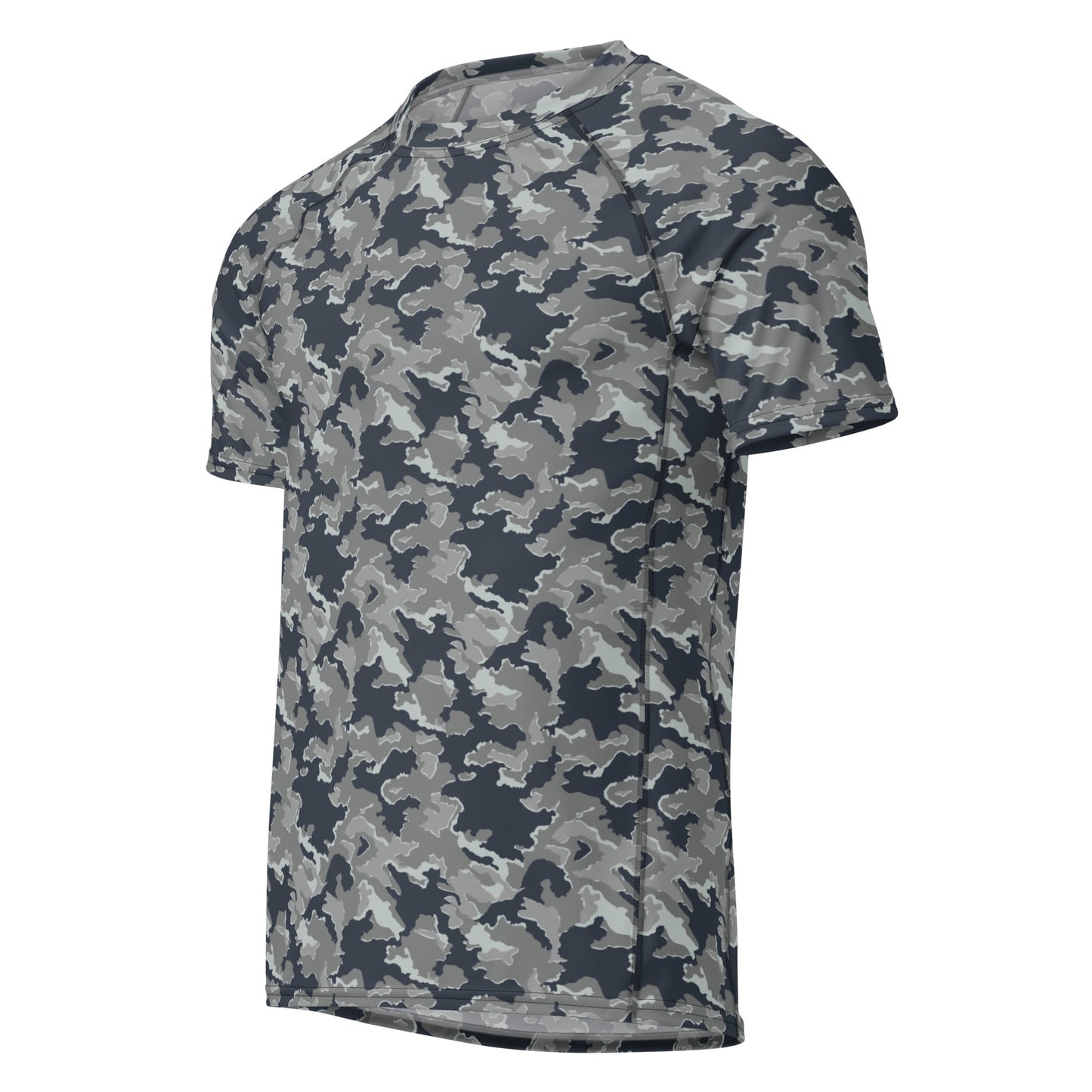 Russian SMK Melted Snow CAMO Mens Short-Sleeve Rash Guard - Short-sleeve Guards