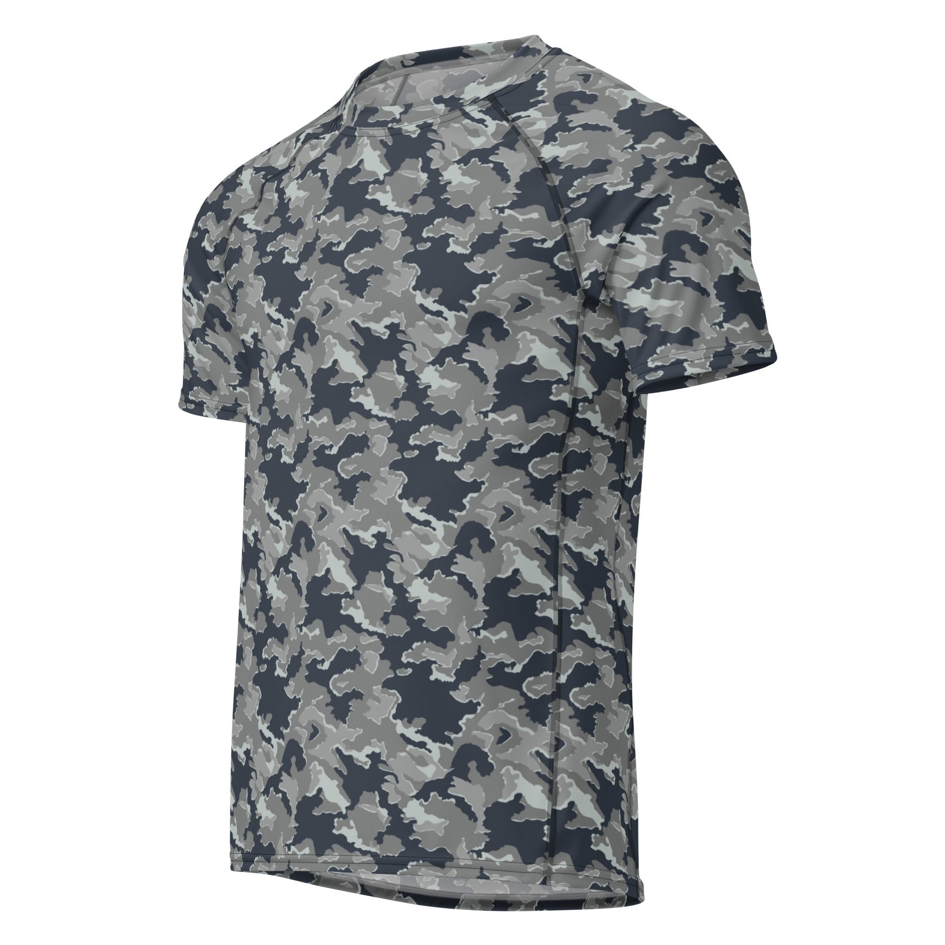 Russian SMK Melted Snow CAMO Mens Short-Sleeve Rash Guard - Short-sleeve Guards
