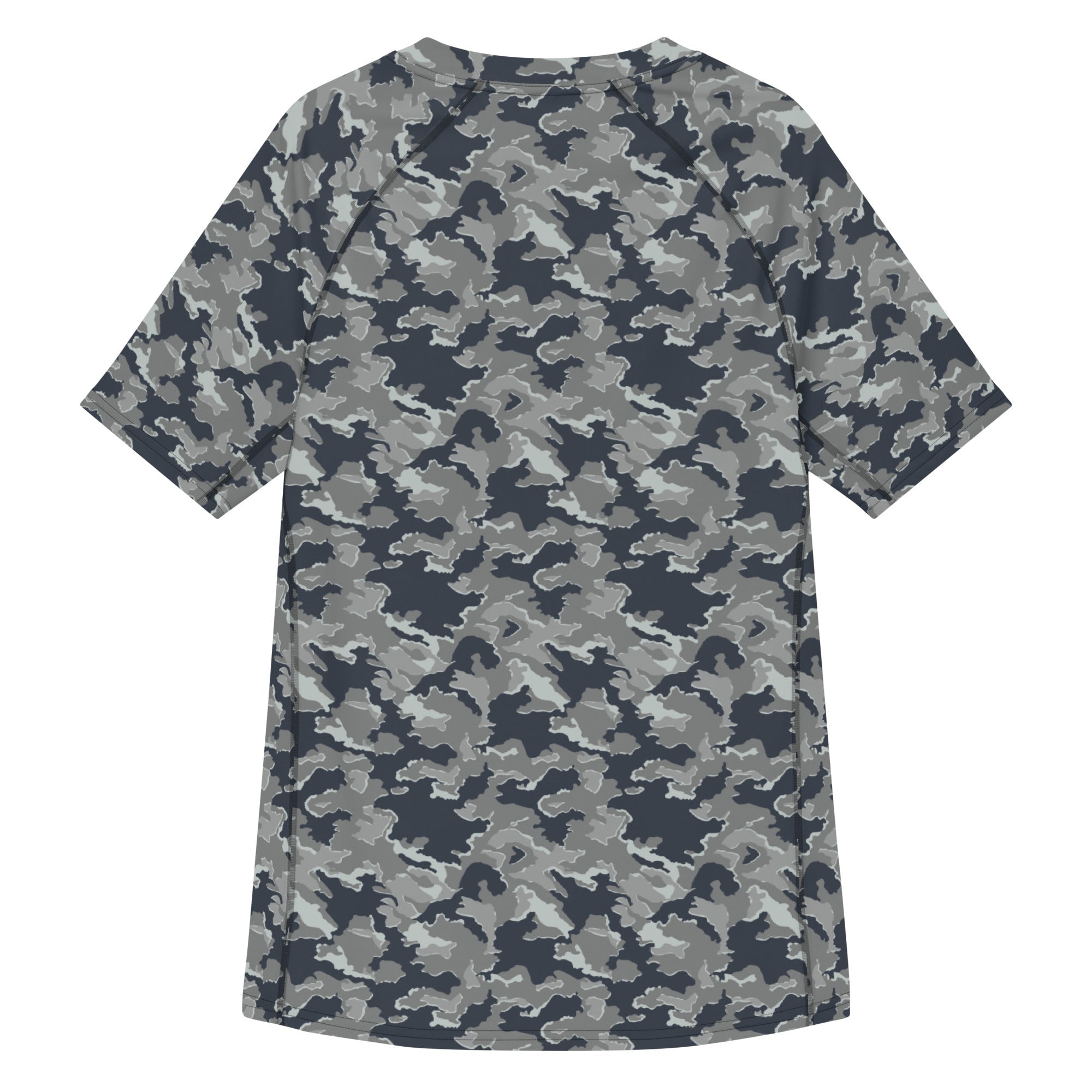 neith. Layered Crush (Camo×Gray) CAMO HQ - Russian SMK Melted Snow CAMO Mens Short-Sleeve Rash