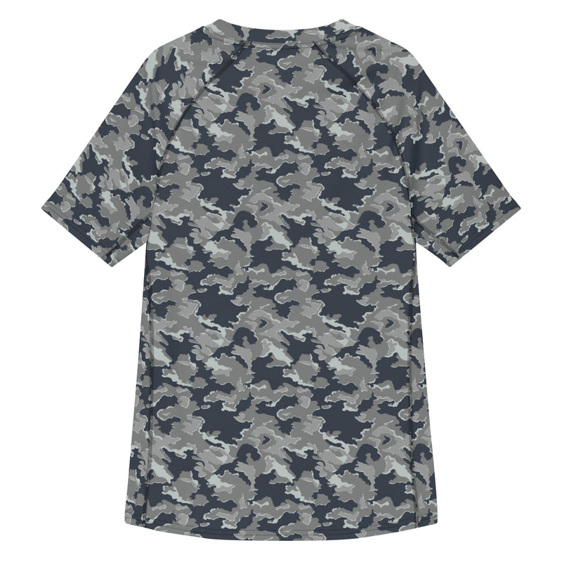 SMK Melted Snow Russian CAMO Mens Short-Sleeve Rash Guard - SS