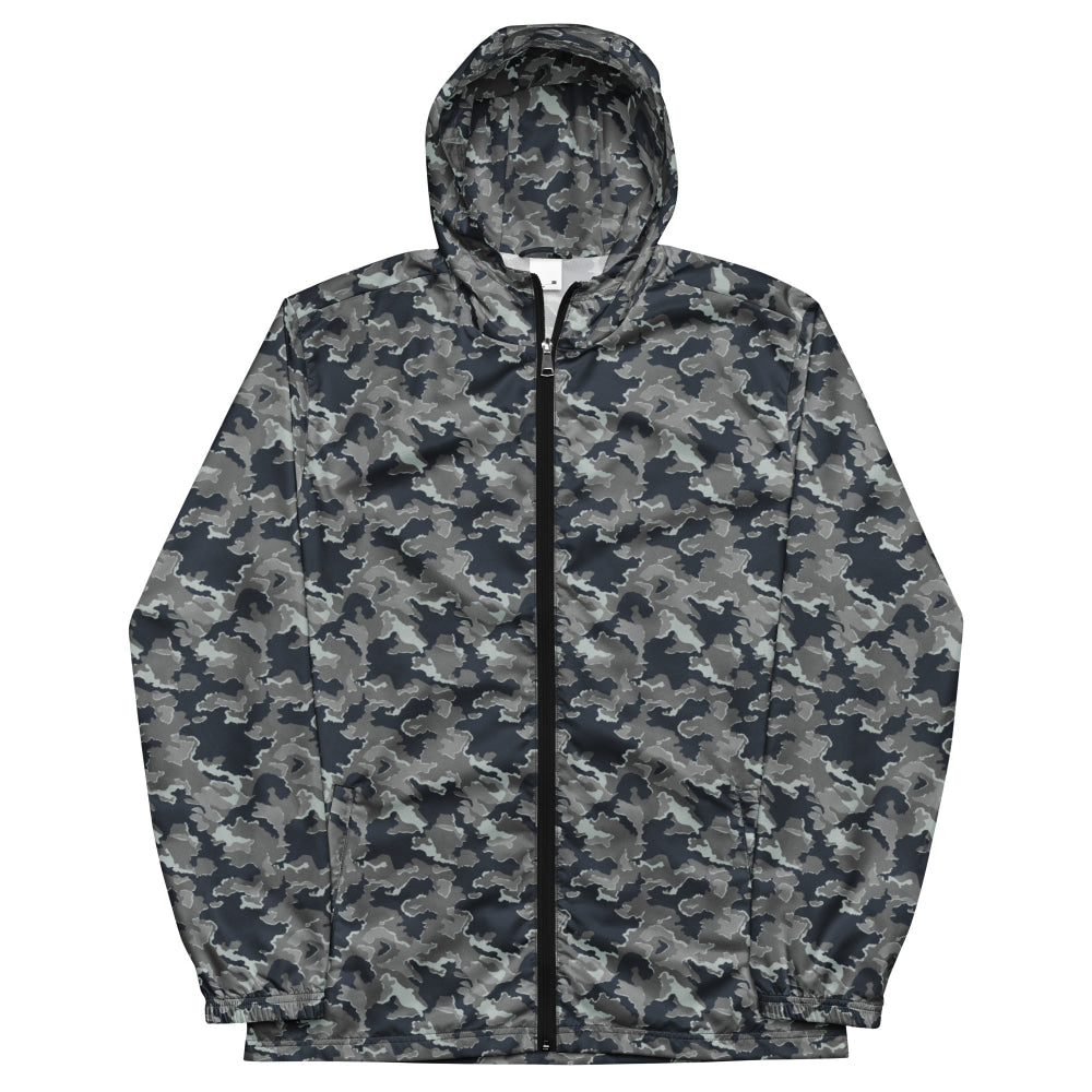 Russian SMK Melted Snow CAMO Men’s windbreaker - Mens Windbreaker