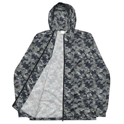 Russian SMK Melted Snow CAMO Men’s windbreaker - Mens Windbreaker