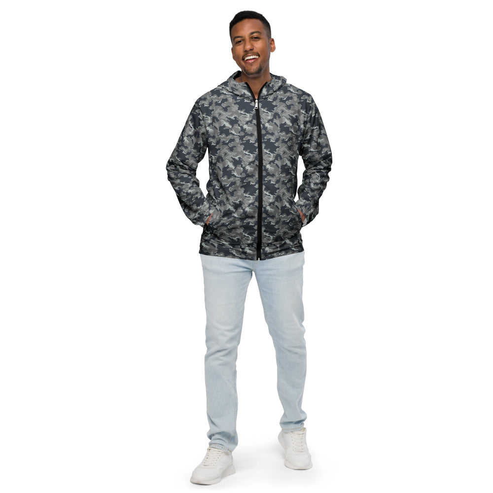 Russian SMK Melted Snow CAMO Men’s windbreaker - Mens Windbreaker