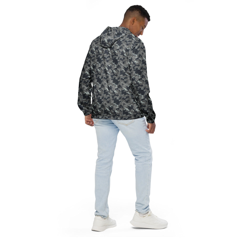 Russian SMK Melted Snow CAMO Men’s windbreaker - Mens Windbreaker