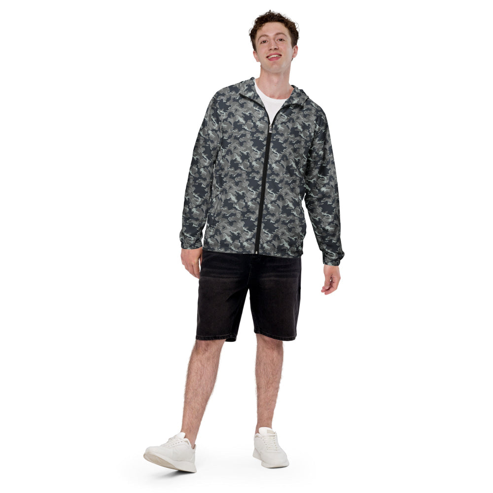 Russian SMK Melted Snow CAMO Men’s windbreaker - Mens Windbreaker