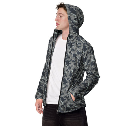 Russian SMK Melted Snow CAMO Men’s windbreaker - XS - Mens Windbreaker