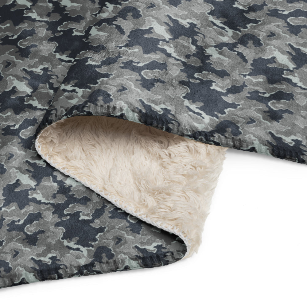 Russian SMK Melted Snow CAMO Sherpa blanket - Blanket