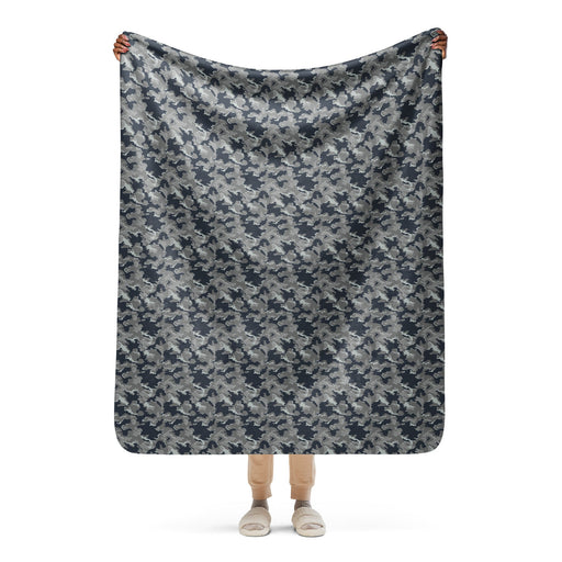 SMK Melted Snow Russian CAMO Sherpa Blanket - 50″×60″