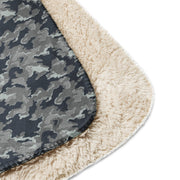 SMK Melted Snow Russian CAMO Sherpa Blanket
