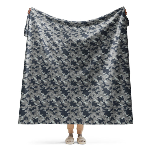 SMK Melted Snow Russian CAMO Sherpa Blanket - 60″×80″