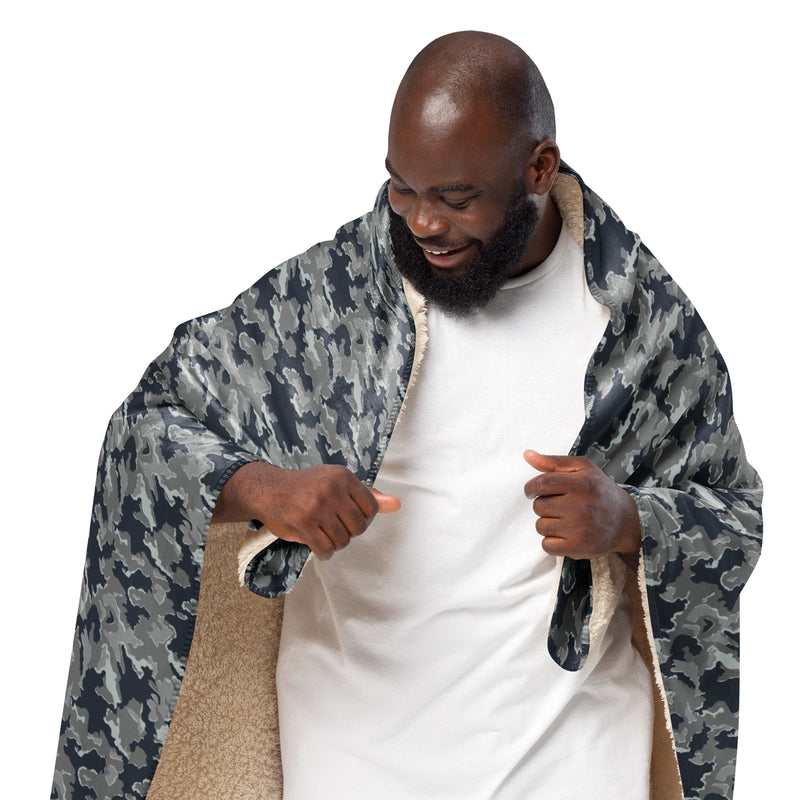 SMK Melted Snow Russian CAMO Sherpa Blanket