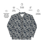 SMK Melted Snow Russian CAMO Unisex Bomber Jacket