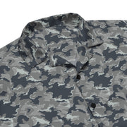 SMK Melted Snow Russian CAMO Unisex Short-Sleeve Button Shirt - Button-Up