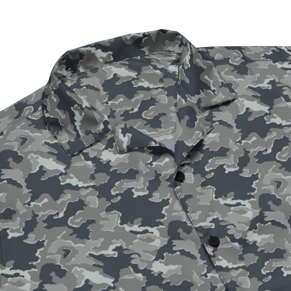 Russian SMK Melted Snow CAMO Unisex button shirt - Button Shirt