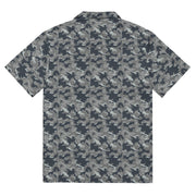 SMK Melted Snow Russian CAMO Unisex Short-Sleeve Button Shirt - Button-Up