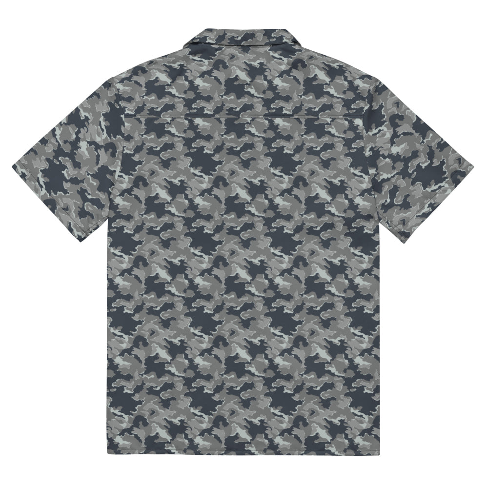 Russian SMK Melted Snow CAMO Unisex button shirt - Button Shirt