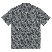 SMK Melted Snow Russian CAMO Unisex Short-Sleeve Button Shirt - 2XS - Button-Up