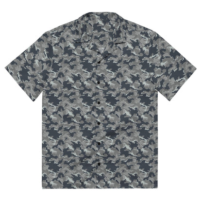 Russian SMK Melted Snow CAMO Unisex button shirt - 2XS - Button Shirt