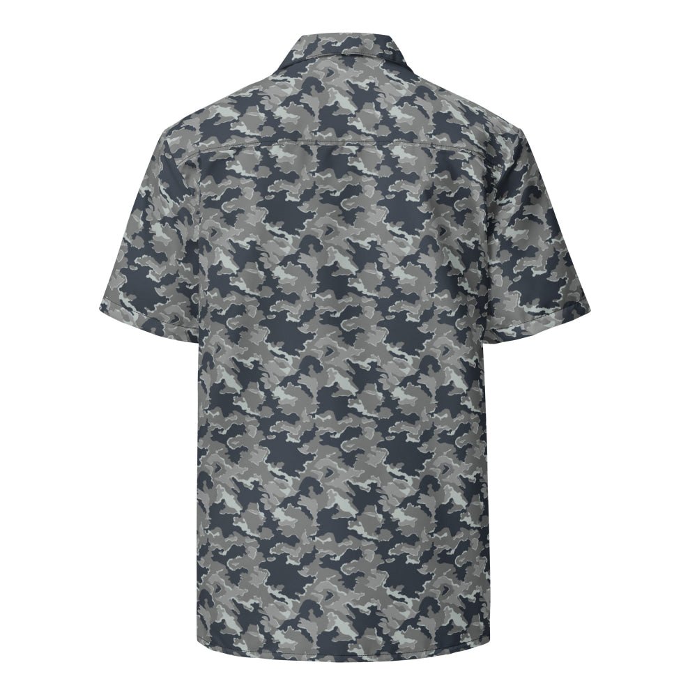 Russian SMK Melted Snow CAMO Unisex button shirt - Button Shirt